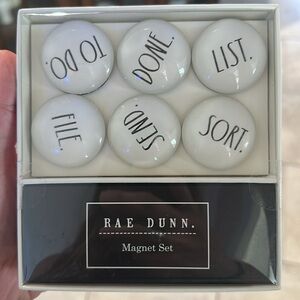 Rae Dunn 6 Glass Domed Magnets